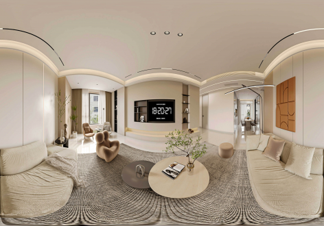 西安鲁班装饰枫林九溪170平米现代风格全景设计案例