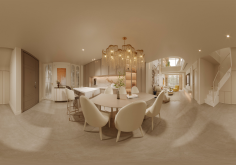 西安龙湖香醍璟宸中叠奶油风