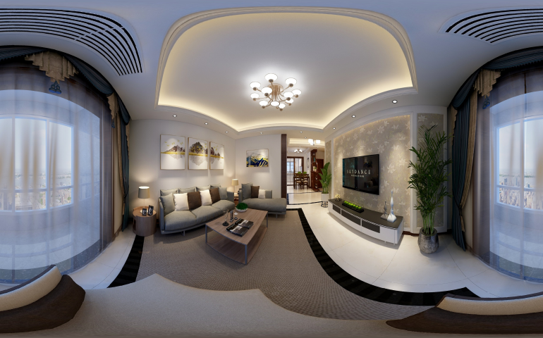 望城花园3D全景效果图