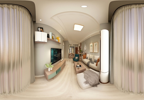 依云上城轻奢风67平米装修案列