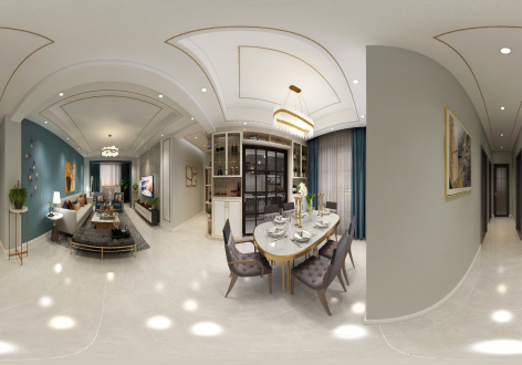 高兴瑞璟轻奢风120平米装修案列