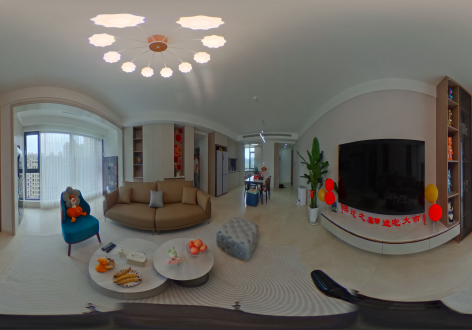 烟台滨湖万丽小区126平米现代简约风格装修完工实景拍摄效果